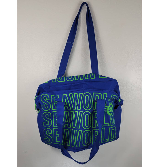 Seaworld Large Blue/Green Travel/Beach Bag - Picture 2 of 8